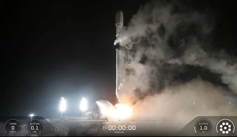 SpaceX initiates its inaugural Starlink mission on the West Coast for the year 2026.